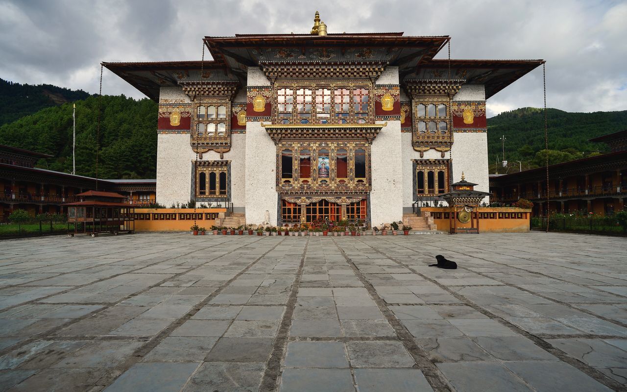 Konchogsum Lhakhang, rebuilt after the fire of 2010, in Bumthang.